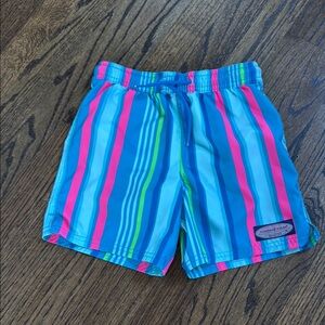 Vineyard Vines Blue and Pink Striped Casual Shorts